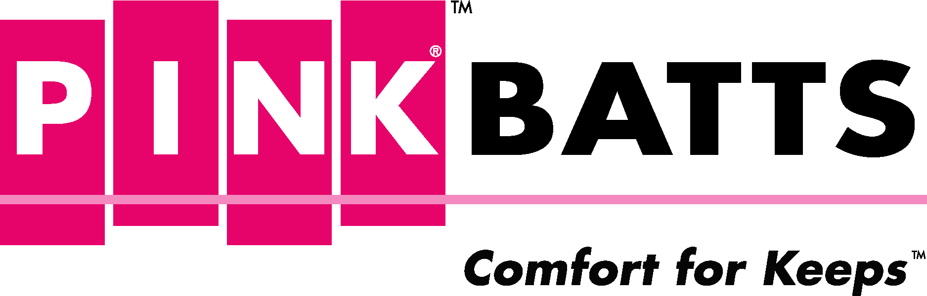 Pink Batts Logo Vector Logo